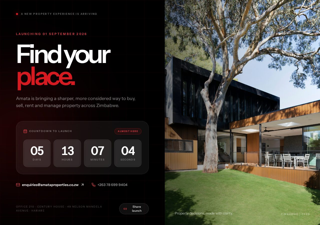 Amata Properties website built by Inkframe