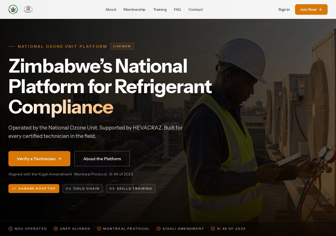 Zim HVAC Registry website built by Inkframe